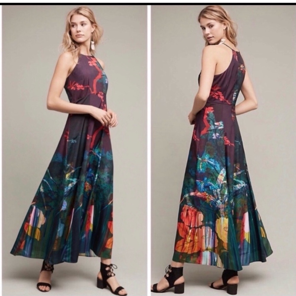 Anthropology Moulinette Soeurs Cadence Maxi Dress 10